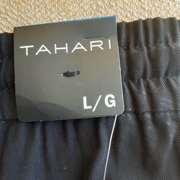 Tahari Women's Black Elastic Waist Joggers | New! Large - Picture 11 of 14